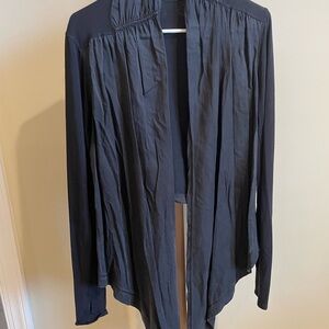 Black Open Front Jacket